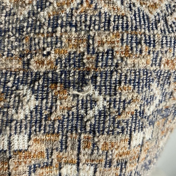 LUCKY Brand Cotton-Linen Tweed Aztec  Print Cardigan Size Large - Picture 7 of 9